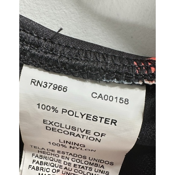 Nike Swim One Piece‎ Modern Cut Zip Back Multicolor Block Print Size 32/6 - Picture 12 of 12